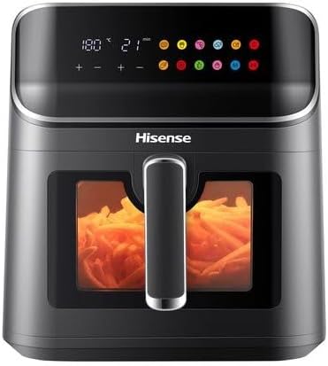 hisense h06afbs2s3 6.7l air fryer – digital touch control with cooking window, 1700w high power output