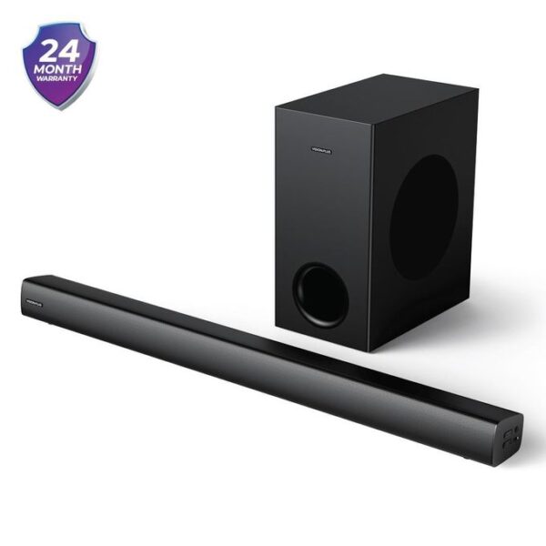 vp2113sb 360w 2.1ch deep bass soundbar – dolby audio, 6.5" subwoofer, bluetooth, hdmi arc, optical, usb, home cinema sound