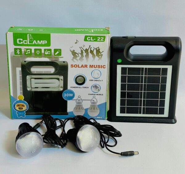 cclamp solar emergency home led lighting kit fm radio usb tf card play power supply rechargeable battery pack portable solar light kit home lighting system led bulb power bank for garden road office land scape