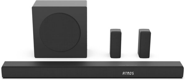hisense ax5100q 5.1 channel soundbar – dolby atmos, dts:x & wireless surround sound | 6.5 inch wireless subwoofer | bluetooth wireless streaming