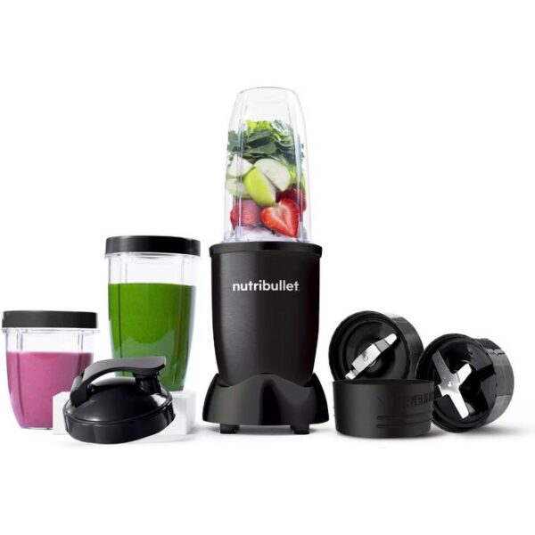 nutribullet pro 900 series , 9 pcs set, mixer/grinder/smoothie maker, "the original nutribullet", food processor, best blender, 3 unbreakable jars, 2 blade set, 900 watts magic nutribullet pro 900 series wet & dry