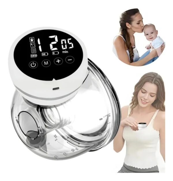 wearable hands free automatic electric breast pump – portable breast milk collector with digital touch screen