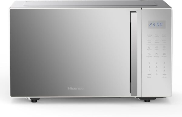hisense 30l microwave oven, 11 power levels, preset programs, time and weight defrost, led display, cooking end signal, large capacity, h30moms9h