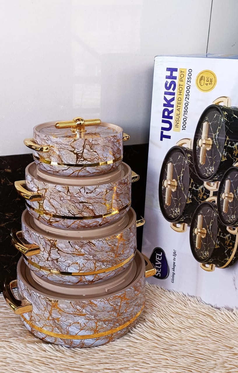 selvel desire 4 piece insulated hot pot set elegant brown/gold casseroles/serving bowls/hot food containers, keeps meals hot & fresh for hours (1l, 1.5l, 2.5l, 3.5l) selvel desire 4 piece insulated hot pot set elegant brown/gold casseroles/serving bowls/hot food containers, keeps meals hot & fresh for hours (1l, 1.5l, 2.5l, 3.5l)