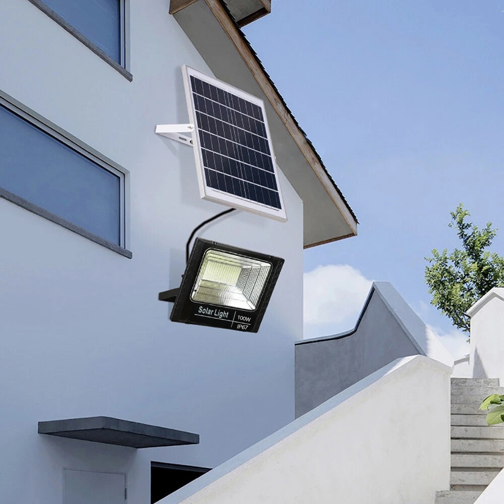100w solar flood light outdoor dusk to dawn with remote control 324 leds 5000 lumen lamp for yard, swimming pool, garage, warehouse, playground, hotel, farm, arena 100w solar flood light outdoor dusk to dawn with remote control 324 leds 5000 lumen lamp for yard, swimming pool, garage, warehouse, playground, hotel, farm, arena