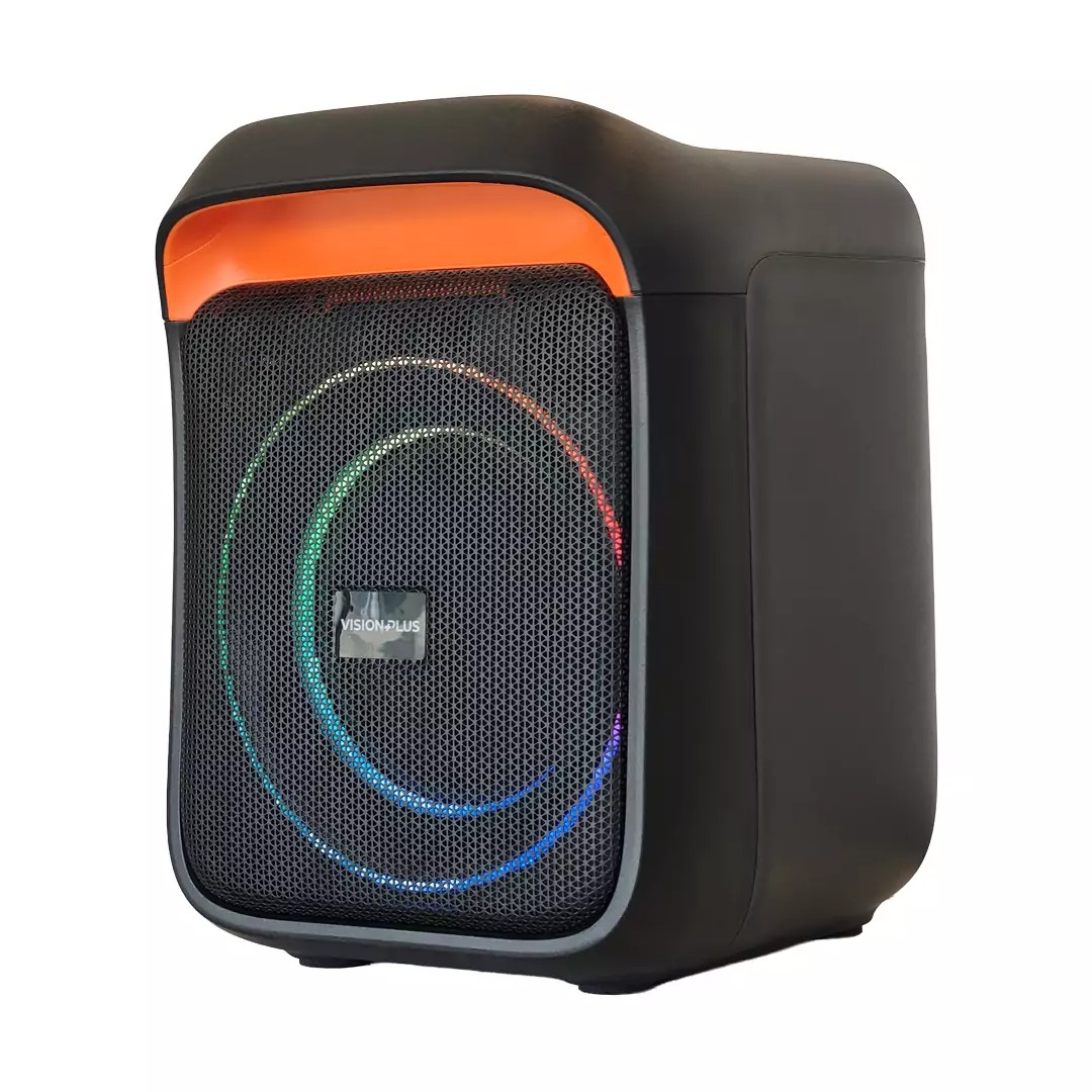 vision plus beat box mini 2 – 6.5" bluetooth party speaker (black) usb / aux support, strong bass output vision plus beat box mini 2 – 6.5" bluetooth party speaker (black) usb / aux support, strong bass output