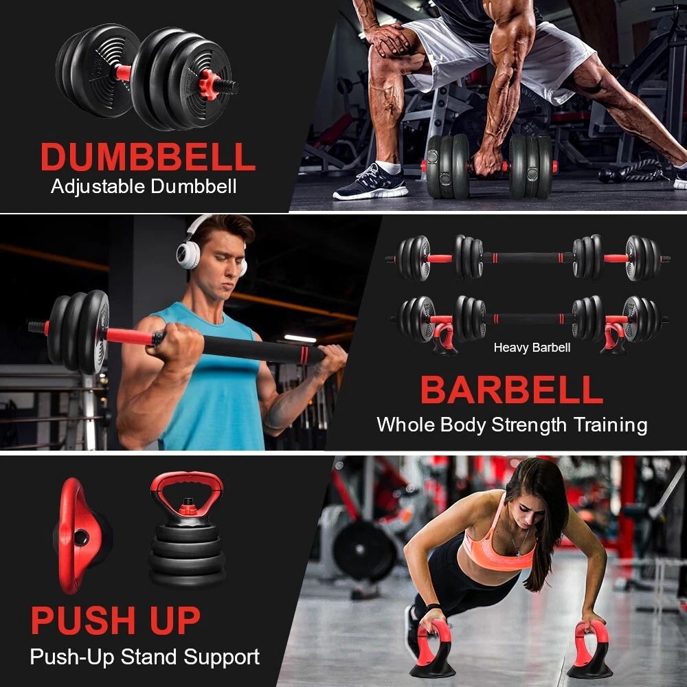 6 in 1 adjustable dumbbells set 30kg free weights exercise barbell with kettlebell handle and connecting rod for whole body workout at home gym for men women full body training gym 6 in 1 adjustable dumbbells set 30kg free weights exercise barbell with kettlebell handle and connecting rod for whole body workout at home gym for men women full body training gym