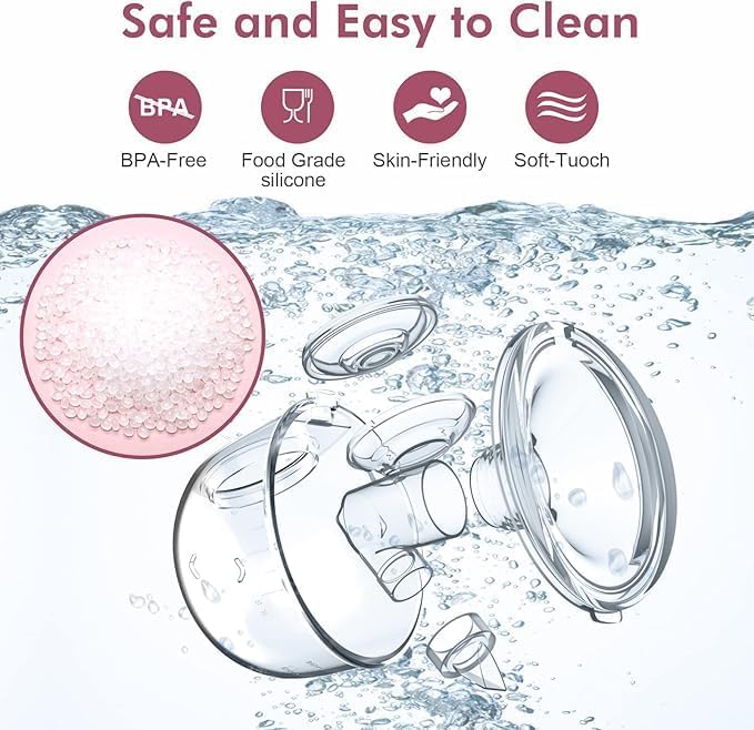 wearable hands free automatic electric breast pump โ portable breast milk collector with digital touch screen wearable hands free automatic electric breast pump โ portable breast milk collector with digital touch screen