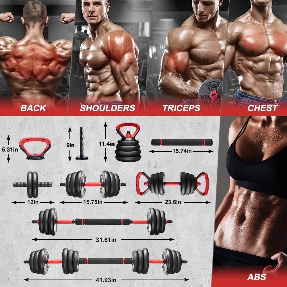 6 in 1 adjustable dumbbells set 30kg free weights exercise barbell with kettlebell handle and connecting rod for whole body workout at home gym for men women full body training gym 6 in 1 adjustable dumbbells set 30kg free weights exercise barbell with kettlebell handle and connecting rod for whole body workout at home gym for men women full body training gym