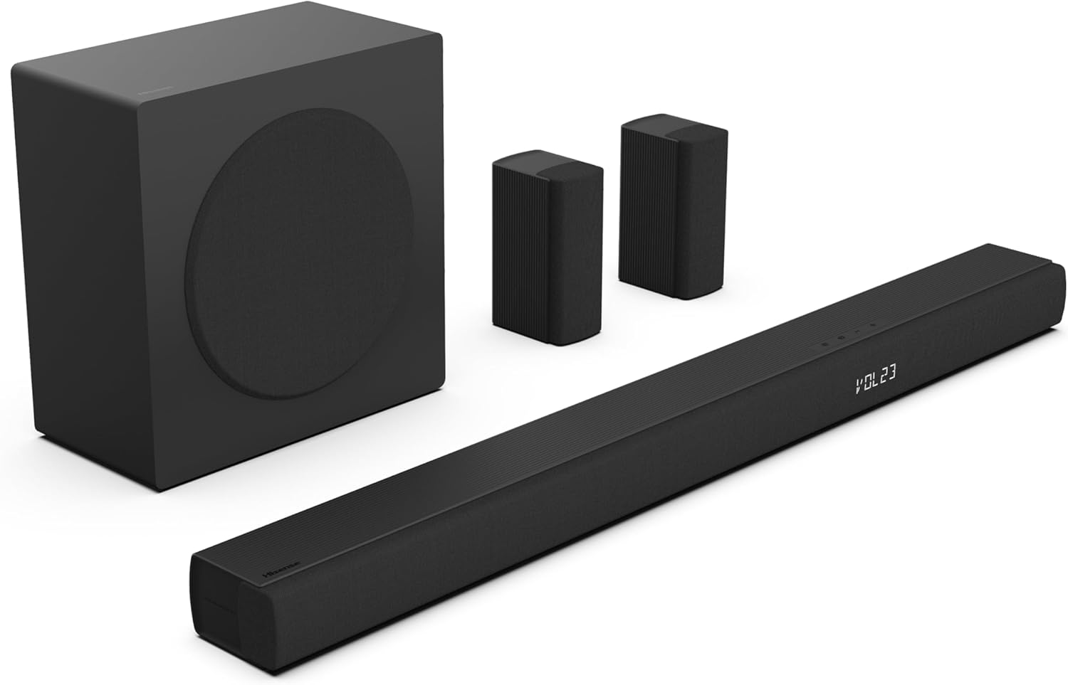hisense ax5100q 5.1 channel soundbar – dolby atmos, dts:x & wireless surround sound | 6.5 inch wireless subwoofer | bluetooth wireless streaming hisense ax5100q 5.1 channel soundbar – dolby atmos, dts:x & wireless surround sound | 6.5 inch wireless subwoofer | bluetooth wireless streaming