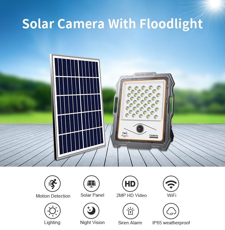 100w waterproof solar powered security street floodlight solar led lights with camera, solar camera flood light, which combines a powerful led floodlight with a high definition wi fi security camera powered entirely by solar energy