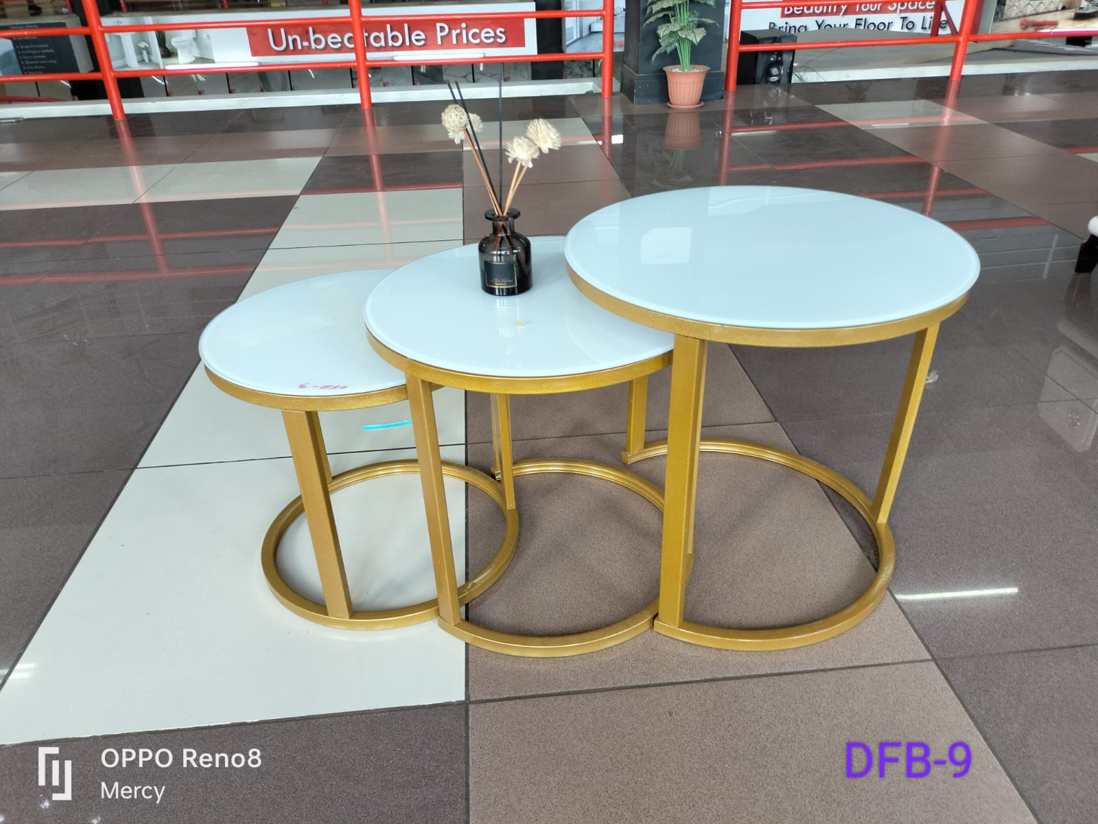 white & gold 3 in 1 luxury glass effect top nesting tables set of 3 pieces, round coffee table, ceramics glass top, strong gold metal frame for living room, office, sofa side (white/gold, nesting table) white & gold 3 in 1 luxury glass effect top nesting tables set of 3 pieces, round coffee table, ceramics glass top, strong gold metal frame for living room, office, sofa side (white/gold, nesting table)