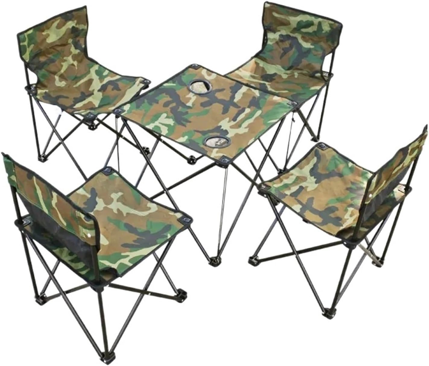 tables and chairs plastic outdoor mass folding table camping plastic folding tables and chairs adjustable (5 piece set)