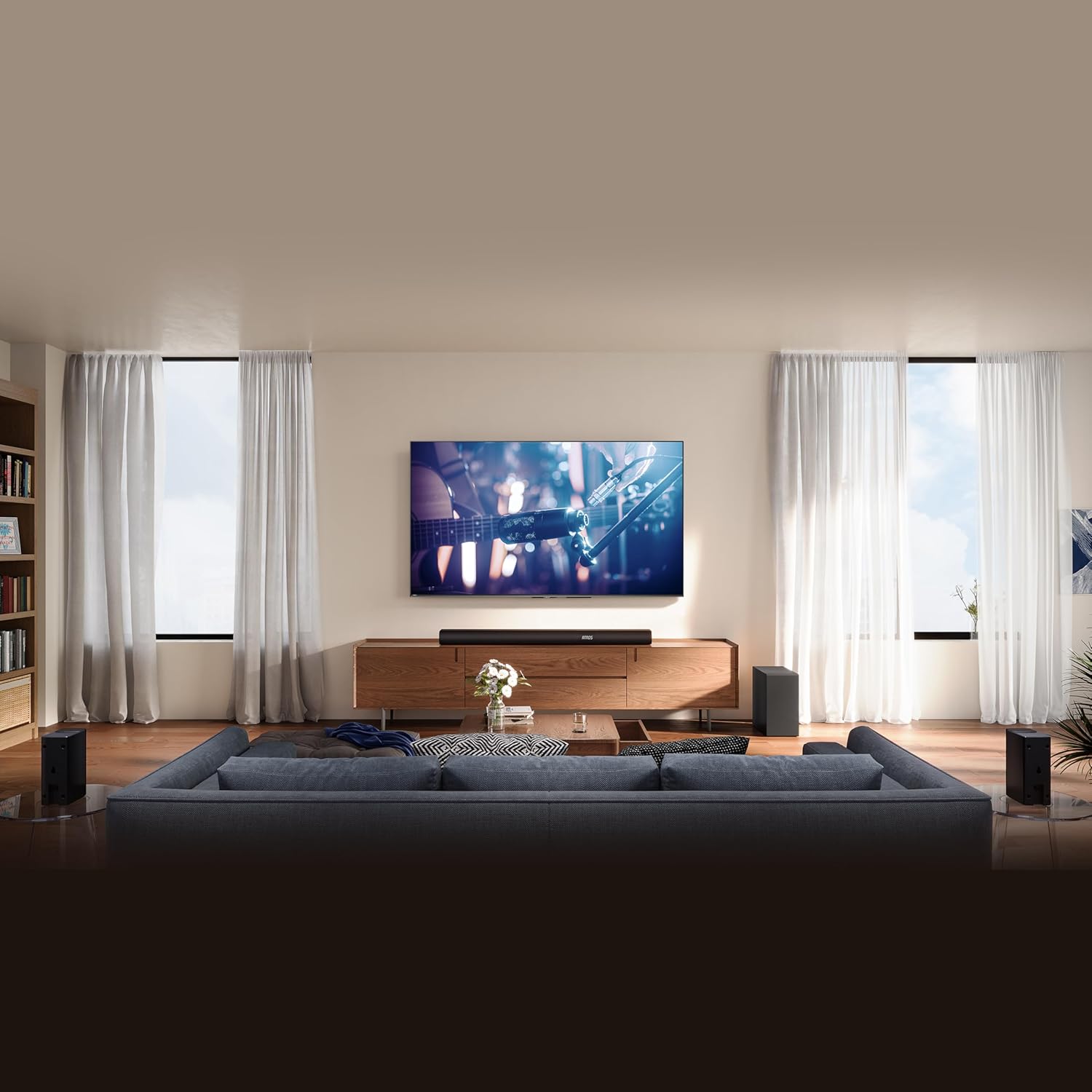 hisense ax5100q 5.1 channel soundbar – dolby atmos, dts:x & wireless surround sound | 6.5 inch wireless subwoofer | bluetooth wireless streaming hisense ax5100q 5.1 channel soundbar – dolby atmos, dts:x & wireless surround sound | 6.5 inch wireless subwoofer | bluetooth wireless streaming