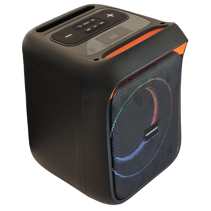 vision plus beat box mini 2 – 6.5" bluetooth party speaker (black) usb / aux support, strong bass output vision plus beat box mini 2 – 6.5" bluetooth party speaker (black) usb / aux support, strong bass output
