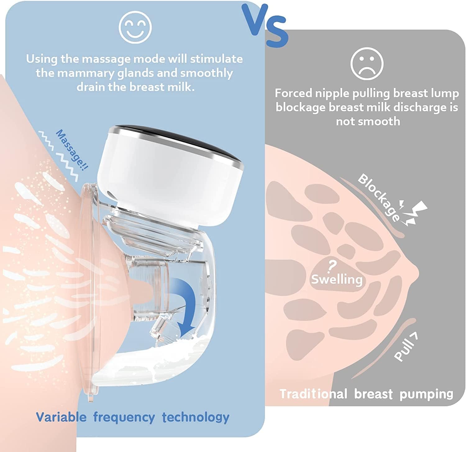 wearable hands free automatic electric breast pump โ portable breast milk collector with digital touch screen wearable hands free automatic electric breast pump โ portable breast milk collector with digital touch screen