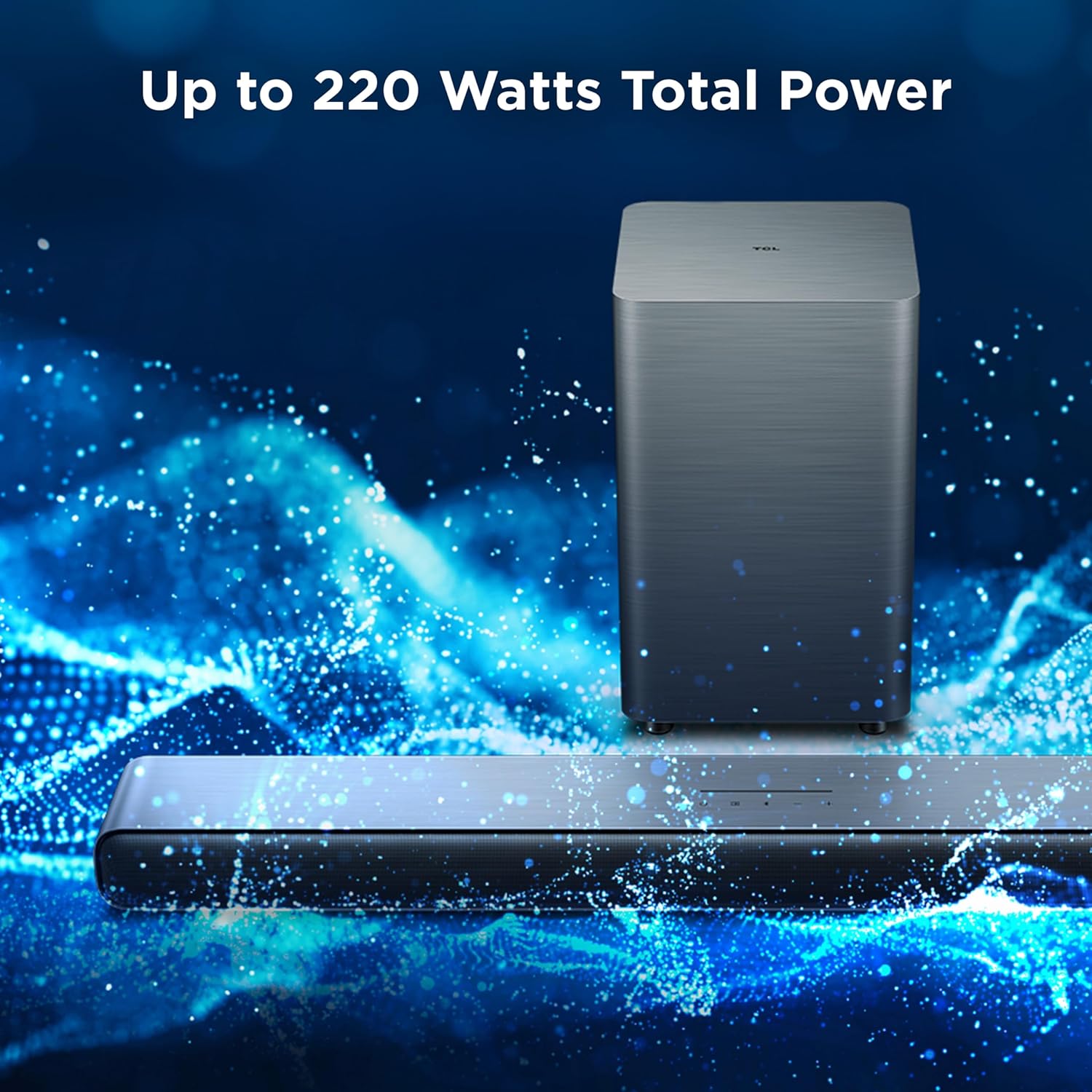 tcl s55h 2.1 channel dolby atmos soundbar with deep super bass wireless subwoofer, dts virtual : x, ai sonic adaptation, tutti choral tcl s55h 2.1 channel dolby atmos soundbar with deep super bass wireless subwoofer, dts virtual : x, ai sonic adaptation, tutti choral