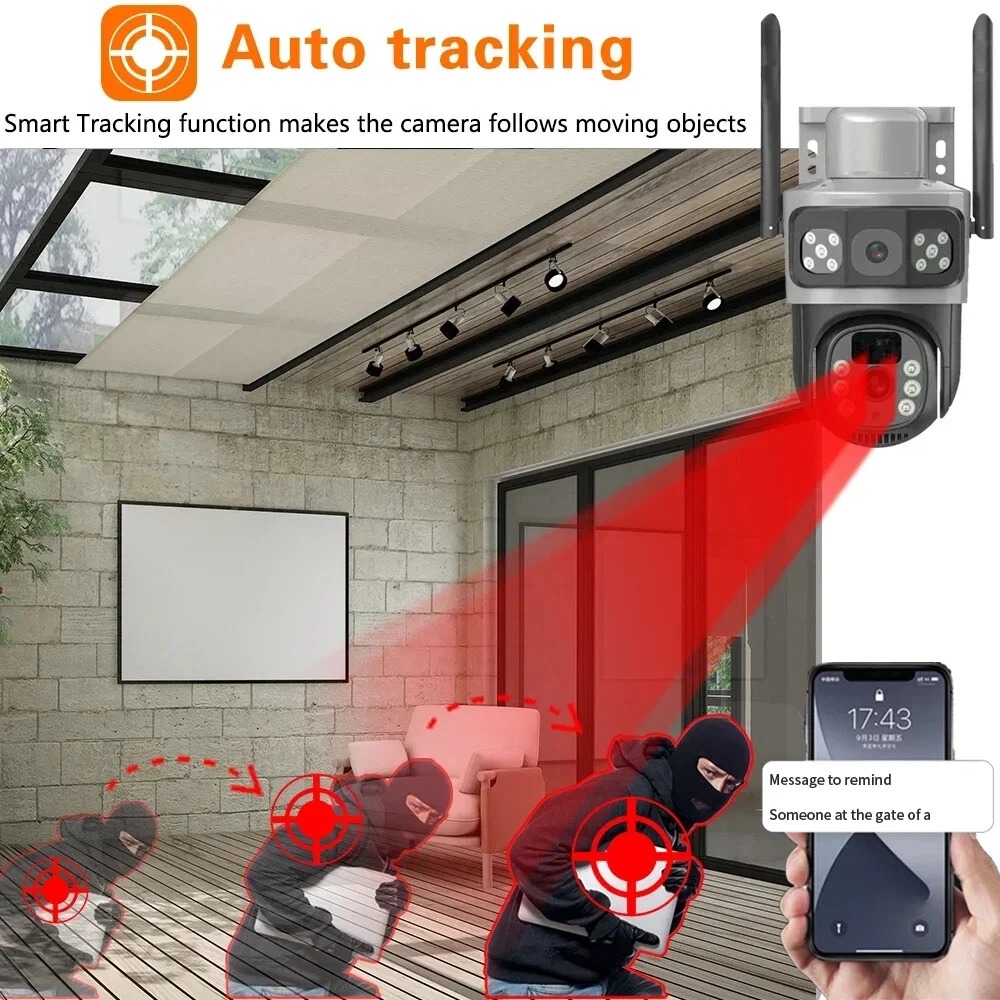 4g ptz 360 cctv camera with alarm, energy devices 5g dual lens solar security camera with 4g/5g sim support, 360° ptz view, night vision, motion detection, two way audio, ip66 waterproof, low power consumption, and mobile app control