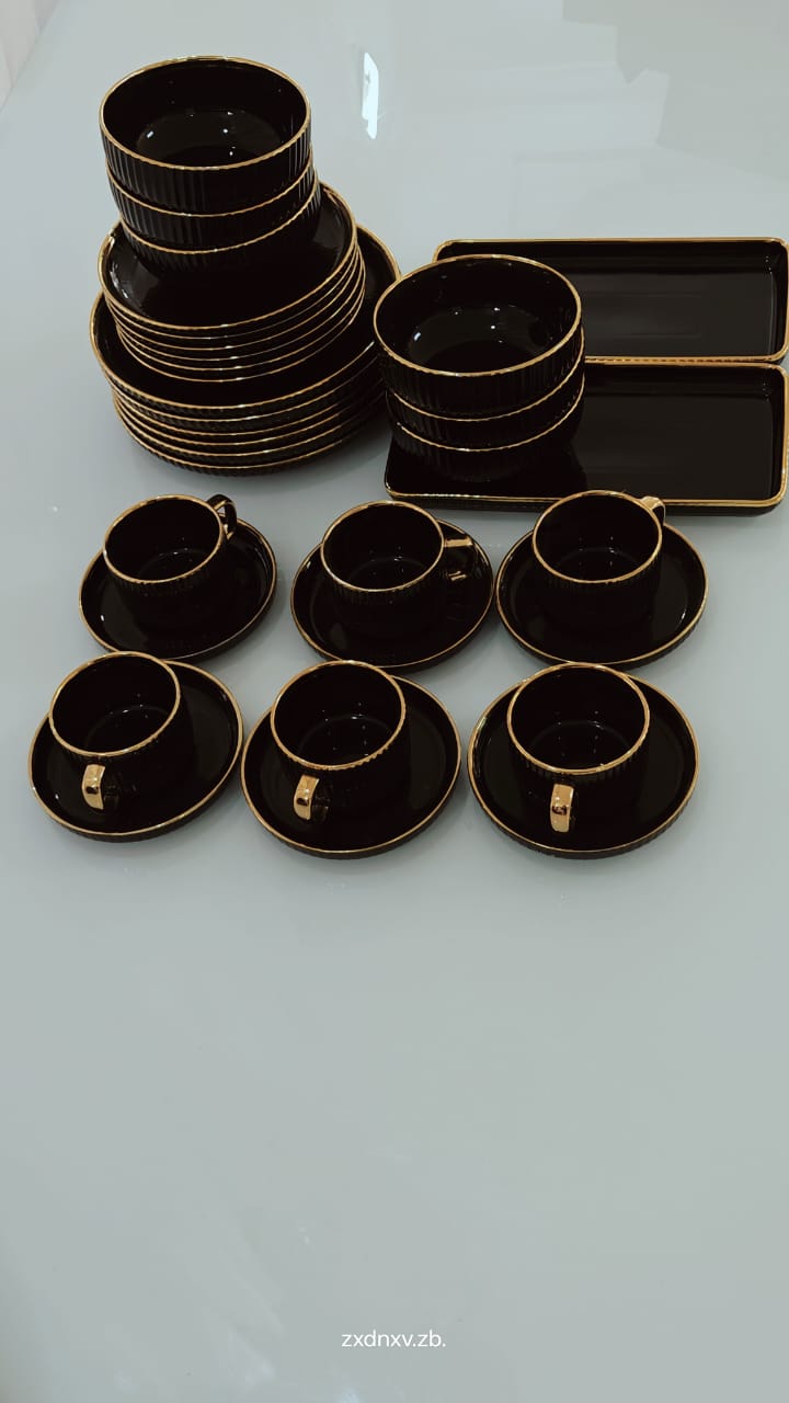 32 piece daily use nordic ceramic tableware set modern home bowl gold rim creative fruit creative combination plates dishes, elegant european porcelain dinner set, 32pcs dinner set ▶️6pcs dinner plates 10'inch ▶️6pcs side plate 8' inch ▶️6pcs soup bowls 6' inch ▶️6pcs mugs 220ml ▶️6pcs cup saucers ▶️platter ×2 (rectangular) 32 piece daily use nordic ceramic tableware set modern home bowl gold rim creative fruit creative combination plates dishes, elegant european porcelain dinner set, 32pcs dinner set ▶️6pcs dinner plates 10'inch ▶️6pcs side plate 8' inch ▶️6pcs soup bowls 6' inch ▶️6pcs mugs 220ml ▶️6pcs cup saucers ▶️platter ×2 (rectangular)