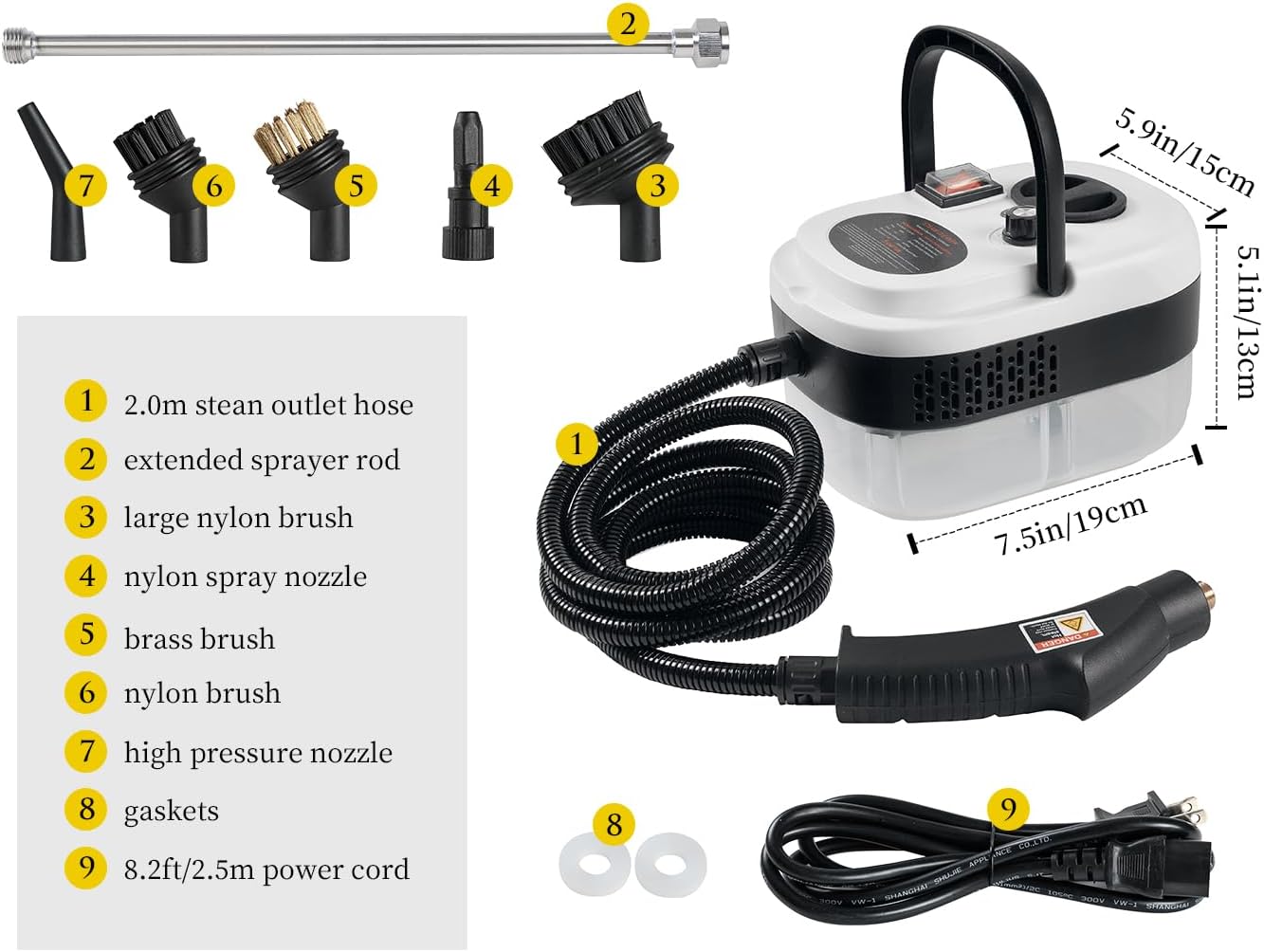 2500w 110/220v handheld pressurized steam cleaner, steam cleaner 2500w high pressure steamer for cleaning, car steamer handheld steam cleaner for home use, hardwood floor steam cleaner for upholstery, kitchen, bathroom, grout 2500w 110/220v handheld pressurized steam cleaner, steam cleaner 2500w high pressure steamer for cleaning, car steamer handheld steam cleaner for home use, hardwood floor steam cleaner for upholstery, kitchen, bathroom, grout