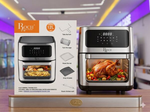 Roch 12L Digital Air Fryer With Grill & Touch Control - Oil