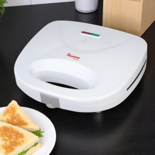 RAMTONS 2 SLICE SANDWICH TOASTER WHITE- RM/479
