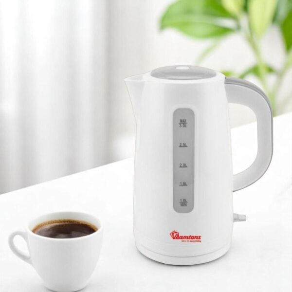 RAMTONS CORDLESS ELECTRIC KETTLE 3L WHITE- RM/567