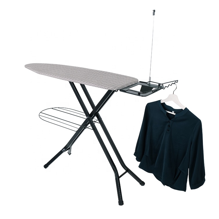 Imported Metallic foldable ironing boards with patterned fabric covers