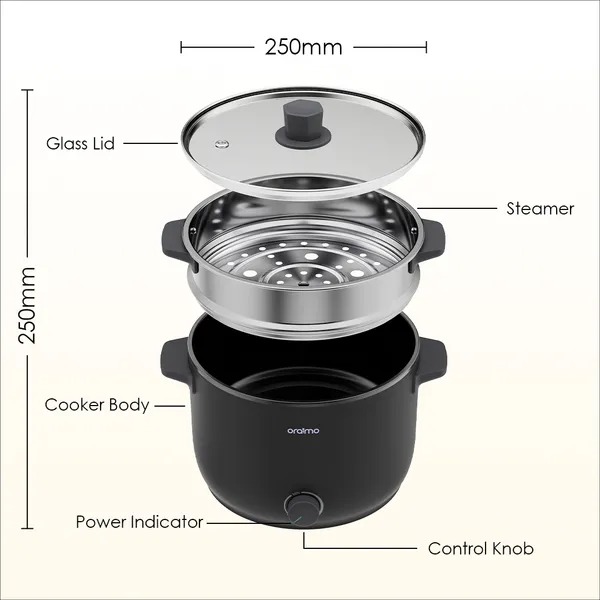 Oraimo Multifunctional Electric Cooking Pot - Image 11