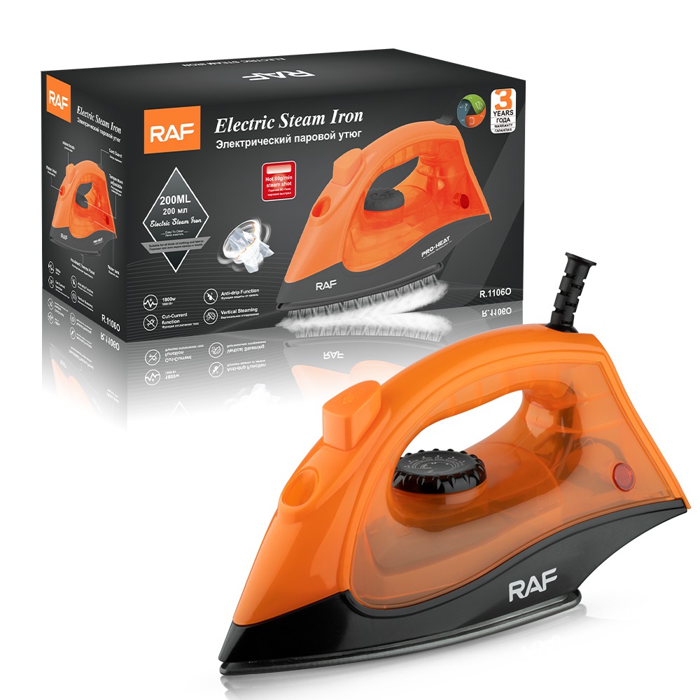 RAF Electric Steam Iron, 1800W, Steaming Fast Heating Electric Iron - Image 3