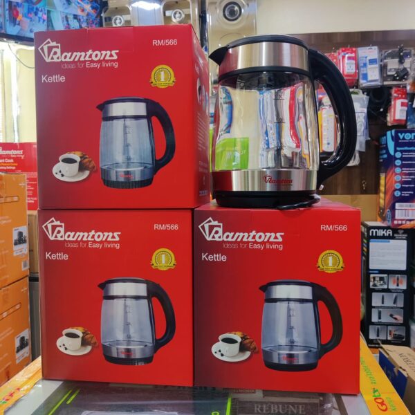 RAMTONS CORDLESS GLASS JUG KETTLE 1.7L- RM/566