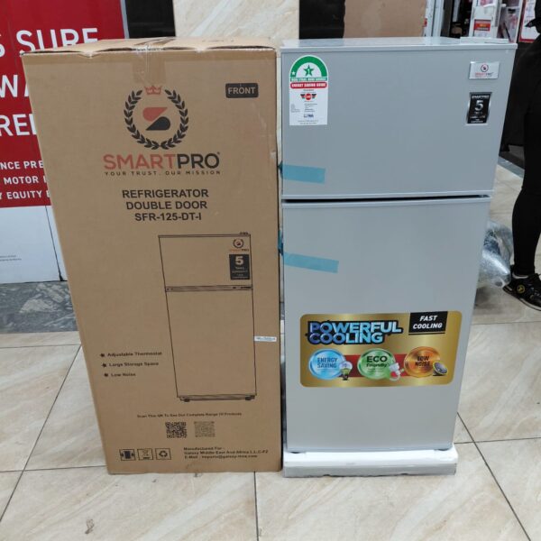 SMARTPRO Fridge 95L Direct Cool Top-Mounted Freezer Double Door SFR-125-DT-I