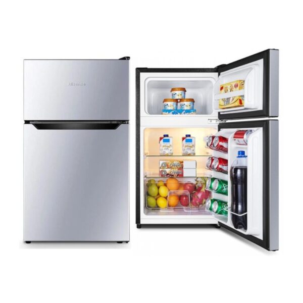 Hisense 91L Double Door Fridge, 2 Doors Fridge 91 Litres Refrigerator Fridge Double Door fridges and freezers