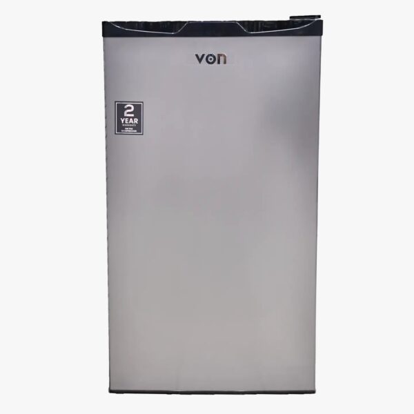 VON VARM-11DHS Mini Fridge 90L Single Door - Silver